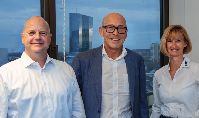 Zufriedene Gesichter (v.l.n.r.): Martin Kraus, Kai Gilbert, Petra Kraus