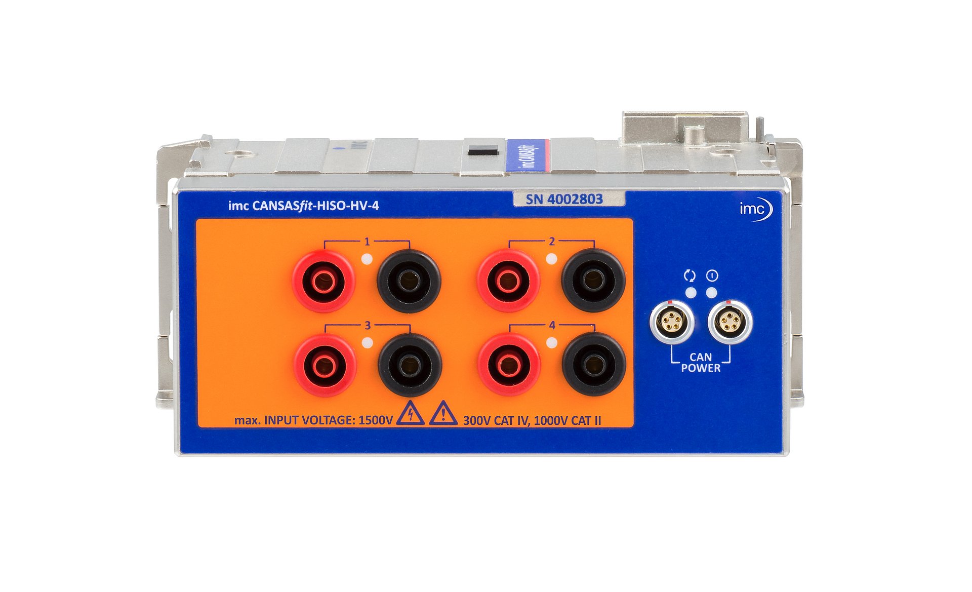 hochisolierendes 4-kanaliges CAN-Messmodul für hohe Spannungen